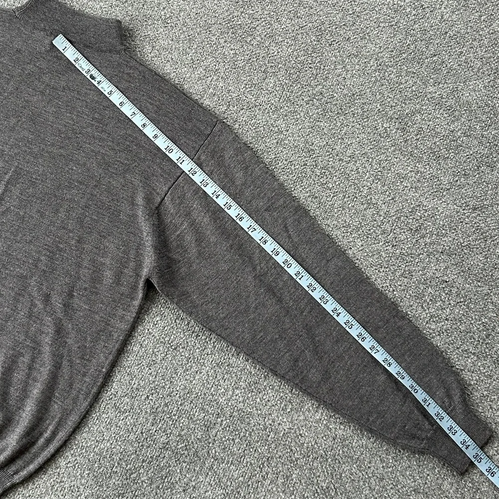 Pendleton Sweater Men Large Gray Merino Wool Mock Neck‎ Knit Hong Kong Vintage